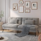 Convertible Futon Sofa Bed  72_fabric Futons Couch With Adjustable Backrest     