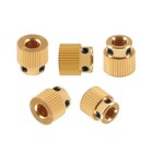 Aokin Brass Extruder Wheel Gear 40 Teeth Drive 3d Printer 5 Pcs 