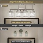 27in 4-light Crystal Bathroom Vanity Light Brushed Nickel Modern Wall Fixture