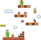 Super Mario Bros Retro 80 s Scene Wall Stickers Decal Kids Decor Art Mural Wc137