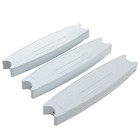 White 3 Swimming Pool Molded Plastic Replacement Ladder Rung Steps