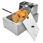 6l Electric Deep Fryer Commercial Stainless Steel Restaurant Home Frie 2500w