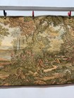 Vintage Fabulous French Aubusson Style Pictoria Figurative Wallhanging Tapestry