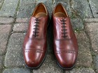 Allen Edmonds     Byron     Chili Cap Toe Oxford Shoes Mens Size 8 Eee Made In Usa