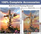 Cross Diamond Painting Kit For Adults  Diamond Art Kits For Adults  5d Diy Full 