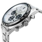 Seiko Selection Sbpy165 Panda White Dial Solar Analog Chronograph Men Watch New