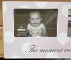 Malden 3-opening Baby Photo Frame Pink   White Polka Dot Girls Novelty 6867-30
