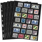 20 Sheets Stamp Pages Collector Stamp Collecting Album Binder Standard 9 Hole   