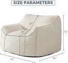 Maxyoyo Giant Bean Bag Chair For Adults  Stuffed Living Room Bean Bag Chair With