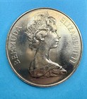 1981 Bermuda  1 Princess Diana Prince Charles Royal Wedding Coin