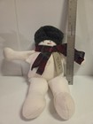 1999 Vintage Handmade Woof And Poof Fleece Musical Plush Snowman