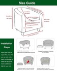 Printed Stretch Barrel Club Chair Cover C13 Soft Round Tub Sofa Slipcover
