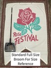 Huge Vintage Portland Rose Festival Parade Banner Flag Og Pdx - Over 6ft Tall 
