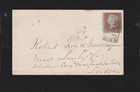 Gb Qv 1852 Sg8a 1d Penny Red Brown Qc To London Glasgow Scottish Duplex Cover