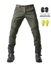 Mens Motor Riding Pants Motorcycle Jeans Elasticly Denim Protection Gear Pads Us