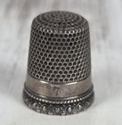 Antique Mkd Ketcham   Mcdougall Sterling Silver Thimble Size 7 Made In Usa