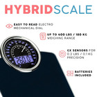 Hybrid Bathroom Scale For Body Weight - Analog   Digital Display  400 Lbs   See