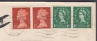 1968 London   Germany Flight Cover  4d Rate Inc  1 2d Red Brown Machin Sg 723