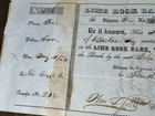 1850 Lime Rock Bank Maine Stock Certificate  Patent No 1 Issued To John Ruggles