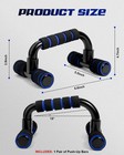 Citufuol Ergonomic Push Up Bars  2 Pack  - Portable Handles For Blue 