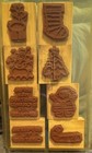 Stampin  Up  Wood Rubber Stamp Set Christmas Holiday Stocking Reindeer Tree
