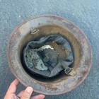 Ww1 Doughboy Brown Military Helmet With Interior Liner