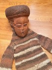Rare  Antique African Mwana Pwo Mask W Shirt Attached  Chokwe People Of Angola 