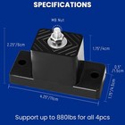 4 Pack Rubber Anti Vibration Isolator Mount Pads For Mini Split Ac Condenser