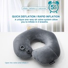Inflatable Travel Neck Pillow  Super Soft Plane Neck Support Pillow For Trave   