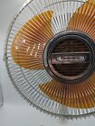 Vintage Panasonic 5-way Oscillating Table Fan F-1208b Translucent Brown Blades