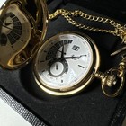 New Rapport London Gold Movement   s Caliber Hunter Case Pocket Watch W Chain