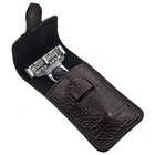 Parker Safety Razor Travel Mach 3 Razor   Leather Carrying Case Compact Size