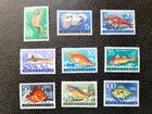 Yugoslavia  452-60 Mlh  1955  marine Life    Scott Catalog   51 90   Bonus Set