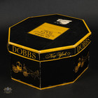 Vintage 1960s Dobbs Octogonal Hat Box W insert   Tissue Fedora Storage
