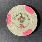 Circus Circus Las Vegas Nevada  1 Casino Chip 1990 Obsolete Poker Chip Gambling