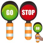 Stop And Go Sign With Handle For Kids Double Sided Stop Go Sign Traffic Paddle 
