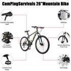 26  Mountain Bike 21 Speed Front Suspension Men Women Bicycle