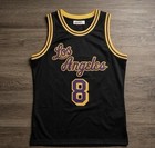 Authentic Kobe Bryant  8 Los Angeles Lakers Men   s L Jersey Nba Black purple gold