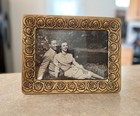 Lot Of 3 Picture Frames 5x7   Double 3 5x5 Gold Floral Wood Tabletop Decor
