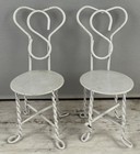 Doll House Miniatures Vintage Iron Chairs Furniture