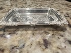 Vintage Barker-ellis English Silver-plated Cocktail Tray - Ornate Crest