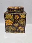 Vintage Daher Floral Tin Made In England Tea Canister  Flowers  - Free Shipping
