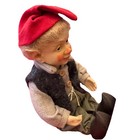 Christmas Boy Pixie Elf Doll 12    Posable Ceramic Head Pointed Ears
