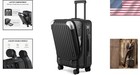 Black Hard Shell Suitcase  Spinner Wheels  Tsa Lock - 20 