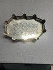 Vintage Royal Sheffield Oval Silver Plate Footed Gallery Tray 9    X 13   