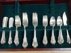 Wallace Grande Baroque Sterling Flatware 5pc Place Set For 12 No Monogram 69pc