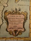 1750 Color Copper Map Of Oriental Russia Tartary China Orient Asia 36cm X 24cm
