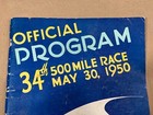 1950 Indianapolis 500 Official Race Program May 30 Motor Speedway 34th Annual