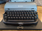Vintage 1950s Remington Rand Portable Typewriter With Case Working
