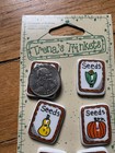 Trena   s Trinkets Harvest Seeds Buttons 6-pack Ceramic